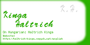 kinga haltrich business card